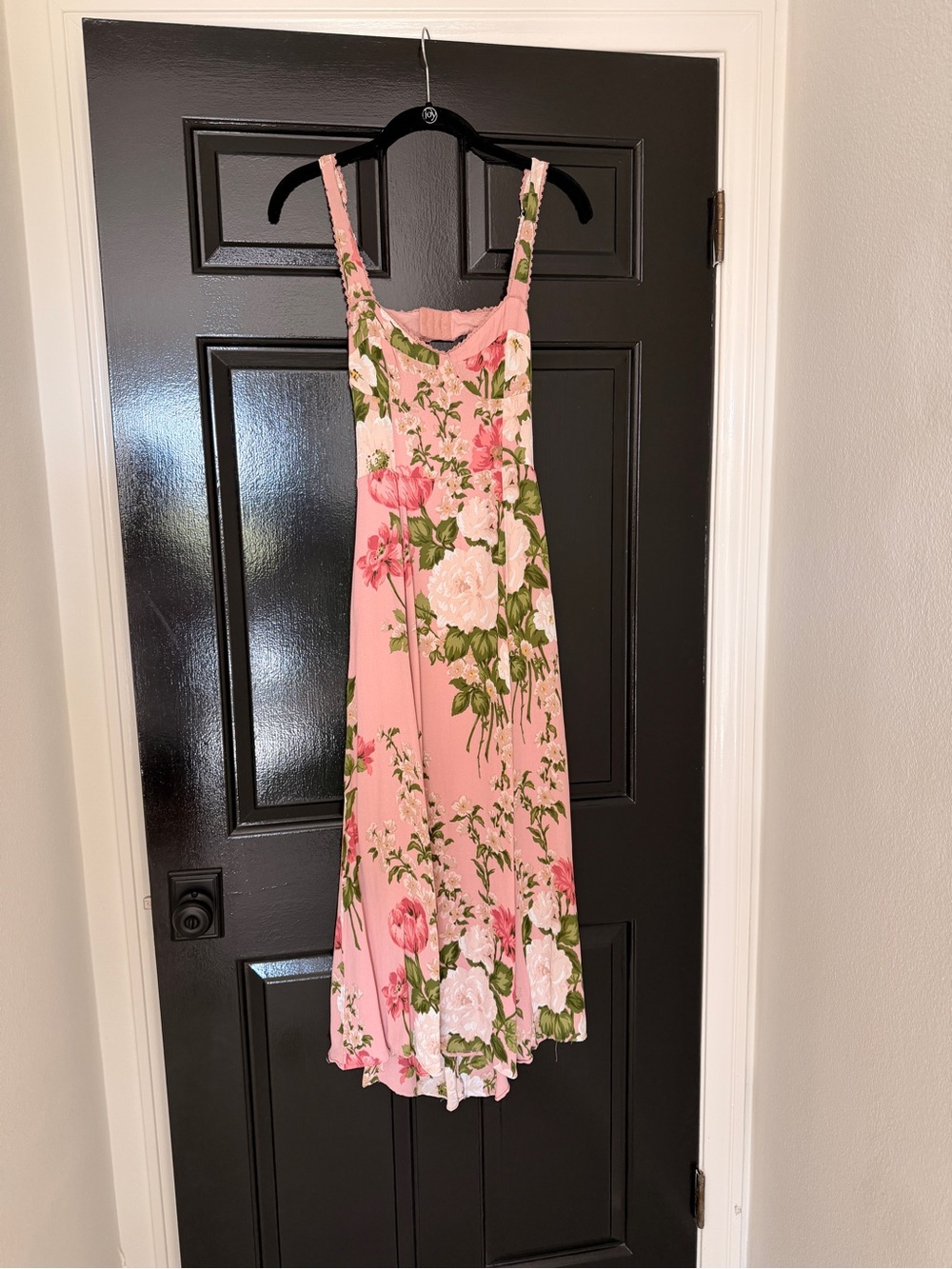 Reformation Pink Floral Midi Dress